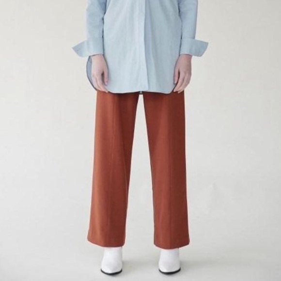 SOLD - Mijeong Park Front Seam Wide Leg Trousers - Picture 7 of 7